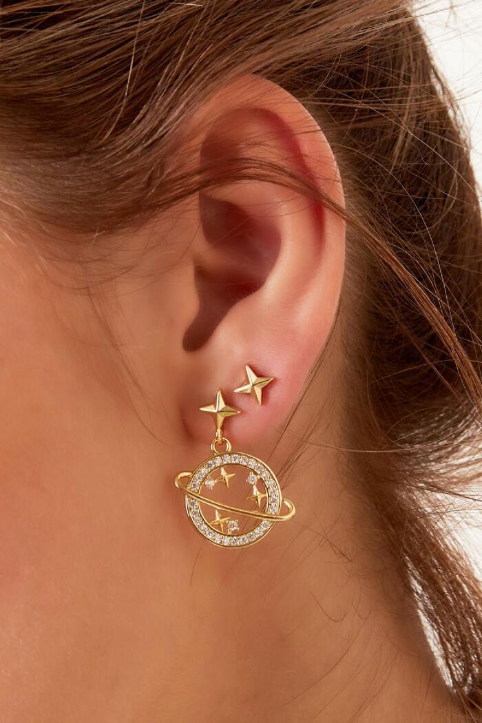 Clous d'oreilles étoile - Collection Sparkle Argenté Cuivré Image3